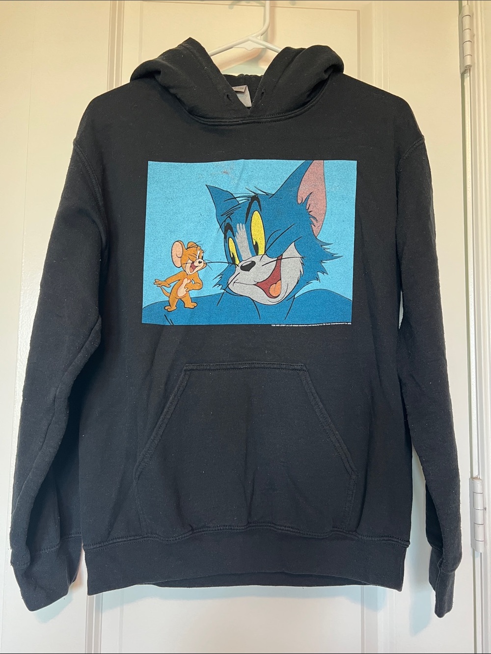 Black Hoodie with Tom & Jerry Graphic